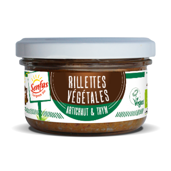 Rillettes végétales artichaut & thym bio - 1