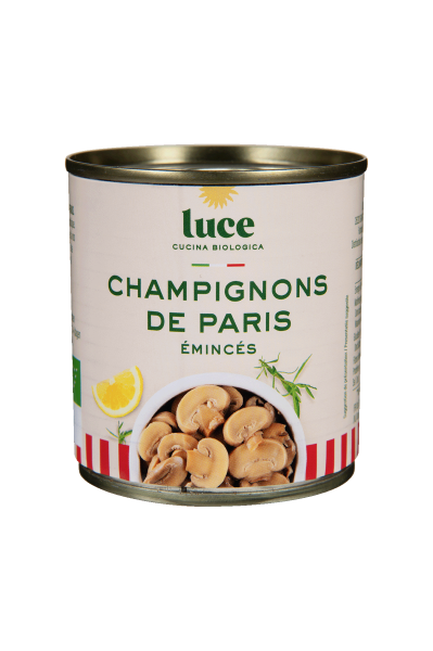 Champignons de paris émincés bio - 1