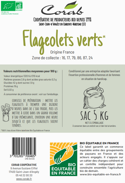 Flageolets verts bio - 2